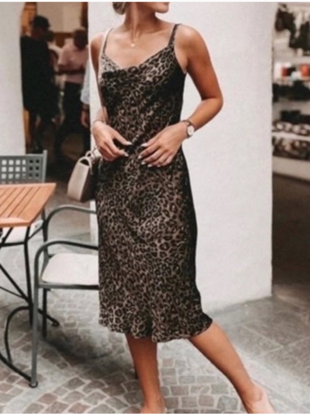 Nicole Miller Leopard Slip Dress XL